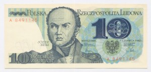 PRL, 10 zloty 1982 A (1058)