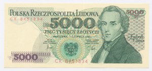 Repubblica Popolare di Polonia, 5.000 zloty 1982 CK (1059)