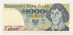 Poľská ľudová republika, 1 000 zlotých 1982 DS (1061)