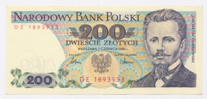 Repubblica Popolare di Polonia, 200 oro 1986 DE (1064)