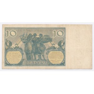 II RP, 10 złotych 1926 Ser.CA - nominał w znaku wodnym (1075)