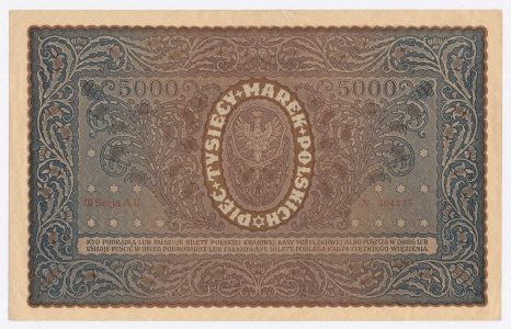 II RP, 5,000 mkp 1920 III Series AU (1078)