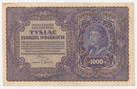 II RP, 1.000 mkp 1919 I Serja Z (1079)