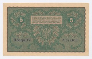 II RP, 5 mkp 1919 II Serja DV (1085)