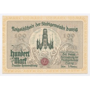 Svobodné město Gdaňsk, 100 marek 1922 (1093)