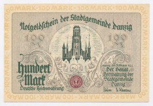 Città libera di Danzica, 100 marchi 1922 (1093)