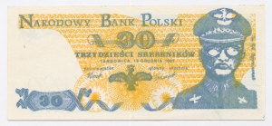 Solidarité, 30 pièces d'argent 1981 - Jaruzelski (1100)