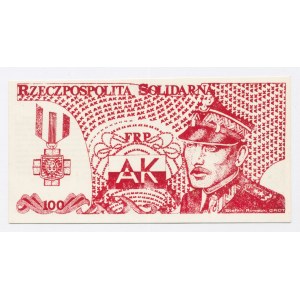 Solidarité, 100 zlotys 1985 - Grot-Rowecki (1102)