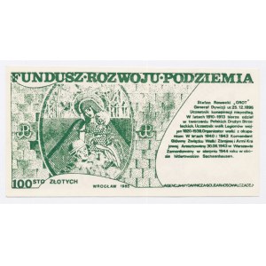Solidarité, 100 zlotys 1985 - Grot-Rowecki (1102)