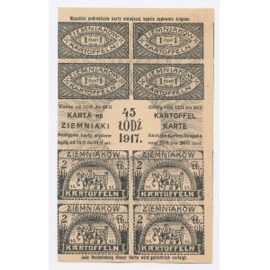 Lodz, food card for potatoes 1917 - 45 (1104)