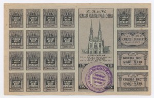 Varšava, potravinový lístok na chlieb 1916 - 15 (1129)