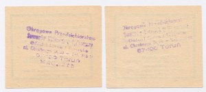 Buoni per carta da macero, provincia di Toronto, 50 e 100 zloty. Totale di 2 pezzi. (1132)
