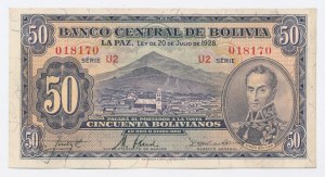 Bolívie, 50 Bolivianos 1928 (1146)
