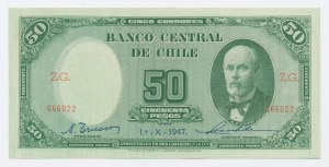 Cile, 50 peso 1947 (1148)