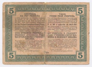 Czarnogóra, 5 perper 1917 (1153)