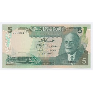Tunesien, 5 Dinar 1972 (1161)