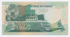Tunisie, 5 dinars 1972 (1161)