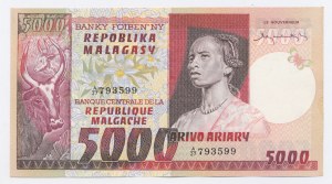 Madagascar, 5,000 francs [1974 -1975] no date (1172)