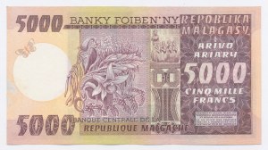 Madagascar, 5.000 francs [1974 -1975] sans date (1172)