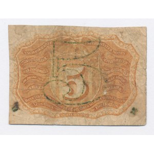 USA, Moneta frazionaria, 5 centesimi 1863 (1183)