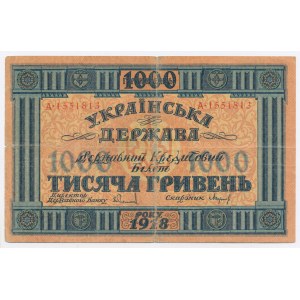 Ukraine, 1,000 hryvnias 1918 (1195)