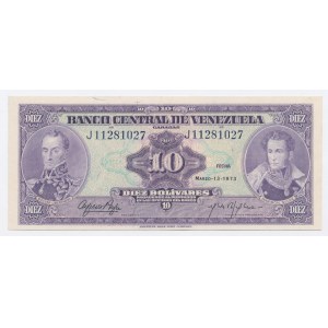 Venezuela, 10 bolivar, 1973 (1201)