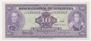 Venezuela, 10 bolivars, 1973 (1201)