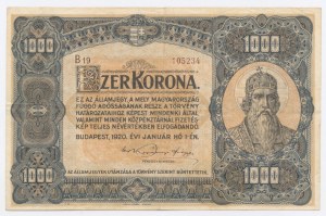 Maďarsko, 1 000 korún 1920 (1203)