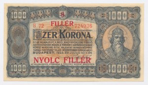 Maďarsko, 8 náplní / 1000 korún 1923 (1207)