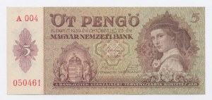 Ungheria, 5 Pengo 1939 (1212)