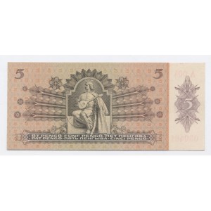 Hungary, 5 Pengo 1939 (1212)