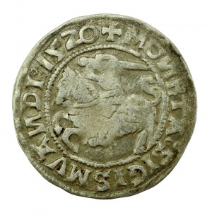 Sigismond Ier l'Ancien, demi-penny 1520, Vilnius, SIGISMVANDI - inversé N (604)