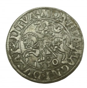 Sigismond II Auguste, demi-penny 1550, Vilnius, LI / LITVA (618)