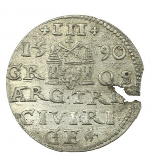 Sigismund III. Vasa, Trojak 1590, Riga - nicht aufgelistet (623)