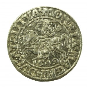 Sigismund II Augustus, Half-penny 1549, Vilnius - LI/LITVA (629)