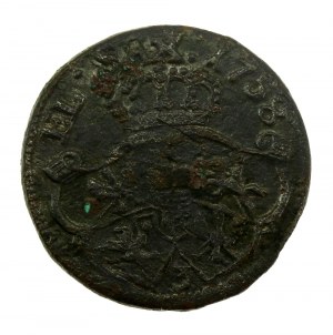 August III Sas, Pfennig 1758 Gubin - RARE (643)