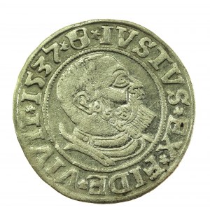 Knížecí Prusko, Albrecht Hohenzollern, Grosz 1537, Königsberg - PRVSS (712)