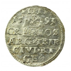 Zygmunt III Waza, Trojak 1593, Ryga (736)
