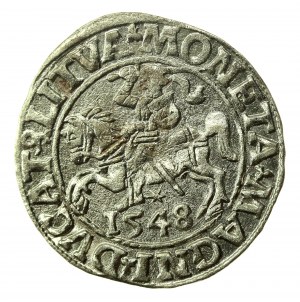 Sigismondo II Augusto, mezzo penny 1548, Vilnius - LI/LITVA (771)