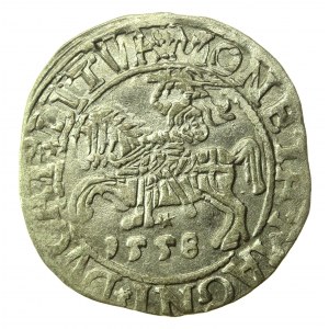 Sigismond II Auguste, demi-penny 1558, Vilnius - LI/LITVA (775)