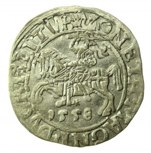 Sigismond II Auguste, demi-penny 1558, Vilnius - LI/LITVA (775)