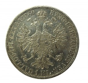 Austria, Francesco Giuseppe I, 1 Floren 1860 A, Vienna (781)