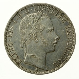 Rakousko, Franz Joseph I, 1 Floren 1861 A, Vídeň (782)