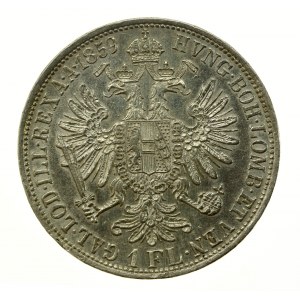 Rakousko, Franz Joseph I, 1 Floren 1859 A, Vídeň (783)