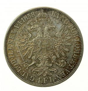 Austria, Franz Joseph I, 1 Floren 1858 A, Vienna (784)