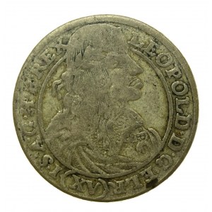 Slesia, Leopoldo I, 15 krajcars 1663 GH, Wrocław (795)