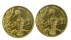 III RP, ensemble de 2 pièces d'or 2000 Dudek. Total de 2 pièces. (461)