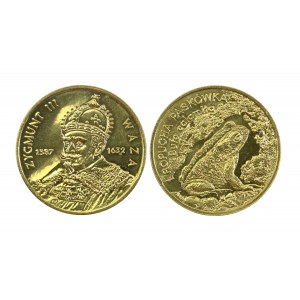 III RP, sada 2 zlatých 1998 Žigmund III a Ropucha. Spolu 2 ks. (463)
