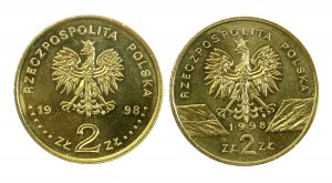 III RP, set di 2 monete d'oro 1998 Sigismondo III e Rospo. Totale 2 pezzi. (463)