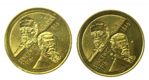 III RP, 2 gold 1996 Sienkiewicz set. 2 pieces total. (465)